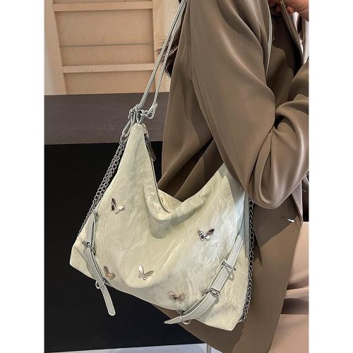 休閑大容量包包女2025新款時尚通勤雙肩后背包多用單肩斜挎托特包