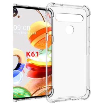 LG Q61|LMQ630N個性氣囊透明軟矽膠全包防摔滑K61手機殼保護套女