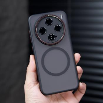 【原創新品】高品質精準孔手機殼適用vivoX200商務輕奢X200promini全包防摔網紅爆款男女膚感磨砂Magsafe磁吸