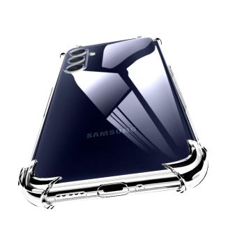 適用三星M54 5G手機殼氣囊防摔Galaxy M545G保護套SM-M546B透明簡約M546B四角加厚男女款sma外殼samsung後蓋