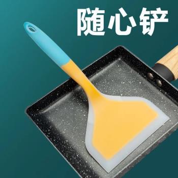 平底鍋煎餅鏟子烙餅矽膠鏟耐高溫不粘鍋專用不傷鍋烘焙刮刀廚房家