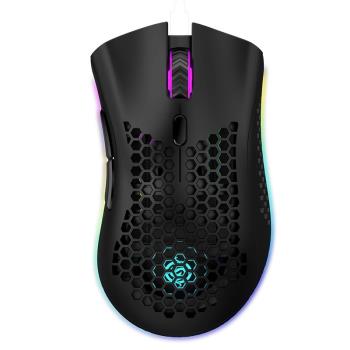新款蝰蛇BM600無線滑鼠臺式電腦筆記本家用辦公發光RGB輕量化充電