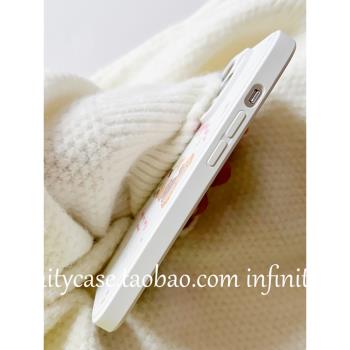 韓國ins風可愛花朵貓咪適用iPhone15/16蘋果12/13/14PROMAX/XR手機殼