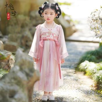 六一兒童漢服洋裝女童春夏2023新款中國風超仙古裝舞蹈表演服裝