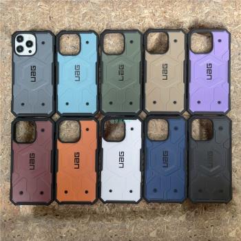 適用於uag蘋果15ProMax/iPhone16pro手機殼磁吸保護殼軍工防摔magsafe三防iphone16時尚簡約手機硬殼iphone14