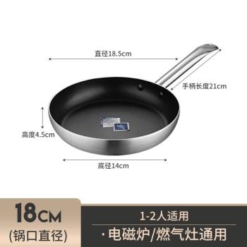 商用鋁合金煎鍋平底不粘鍋平底鍋家用煎蛋鍋煎餅鍋特氟龍牛排煎鍋