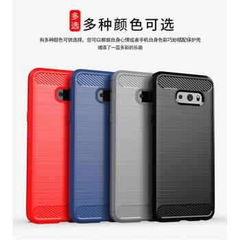 適用於LG G8X手機殼磨砂LG V50S手機套V50S Thinq手機套散熱槽炭纖維拉絲商務套鋼化膜