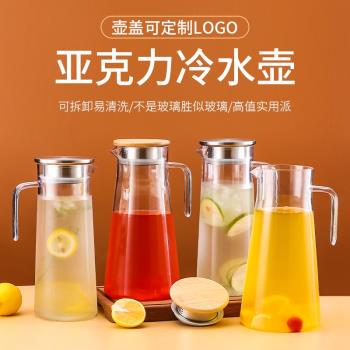 亞克力扎壺塑膠果汁壺酒吧KTV飲料冷水壺耐高溫餐廳茶壺洋酒札壺