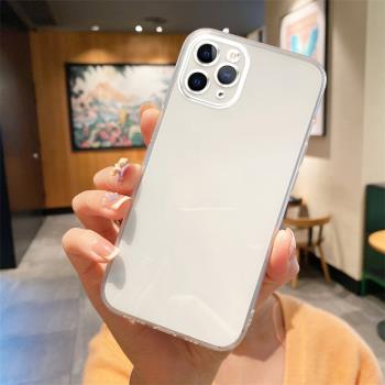 適用蘋果11PROMAX直邊相框iPhone11手機殼11pro透明12mini矽膠13pro保護套14plus超薄15pro軟邊16防摔鏡頭全