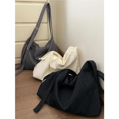 小眾休閑托特包瑜伽健身包學生上課文藝范單肩通勤包女帆布斜挎包