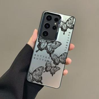 銀蜘蛛適用三星A55硬殼 A53 34手機殼S24Ultra彩銀IMD高階感S23FE/Note20U