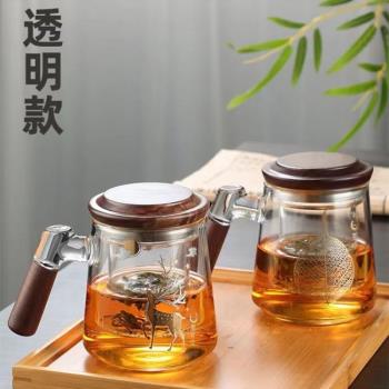 高硼矽玻璃茶壺加厚茶具煮茶壺帶過濾泡茶壺家用電陶爐煮茶耐高溫