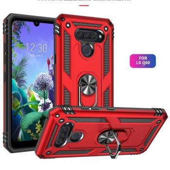 LG Q60 K50 K40 stylo5 Aristo2盔甲指環支架手機套保護軟殼防摔3