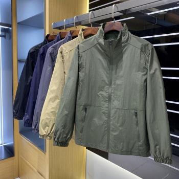 都市高階戶外！立體裁剪！春季新品男士立領防風防水沖鋒衣外套潮