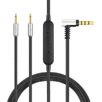 適用於Xiaomi小米Mi頭戴式耳機線3.5mm轉雙2.5mm音頻線延長線