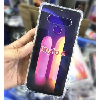 LG Stylo 6 透明矽膠軟 Stylo6手機殼 LM-Q730TM手機保護套鋼化膜