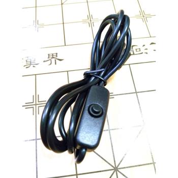 USB資料線安卓V8 micro usb臺燈記錄儀手機移動電源帶開關充電數據線