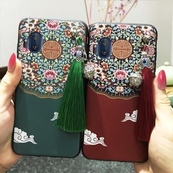 適用於LG V60保護套宮廷風流蘇系列掛繩腕帶殼軟殼手機殼手機支架