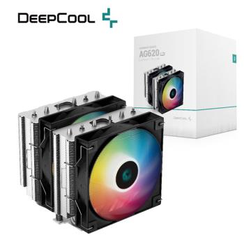 DeepCool 九州風神 AG620 ARGB CPU散熱器 黑色 (雙塔雙風扇)