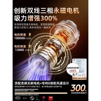 德國原裝進口車載吸塵器無線充電汽車家用車內小型手持式專用大功