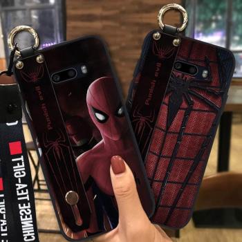 適用於LG G8X掛繩女款潮流保護殼軟殼支架動漫系列矽膠TPU手機套
