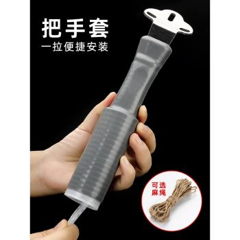 鐵鍋鐵鏟把手隔熱套橡膠防燙矽膠鍋把套打奶鍋炒鍋耐熱防滑手柄套
