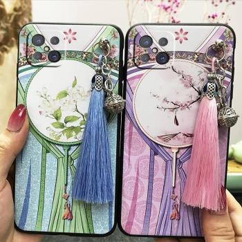 適用於適用LG K41S/K51S復古風宮廷風流蘇系列腕帶殼TPU保護套軟