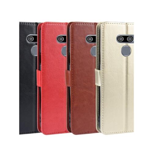 LG Q60|LMX525EAW錢包插卡電影支架軟硅膠全包手機殼翻蓋保護皮套