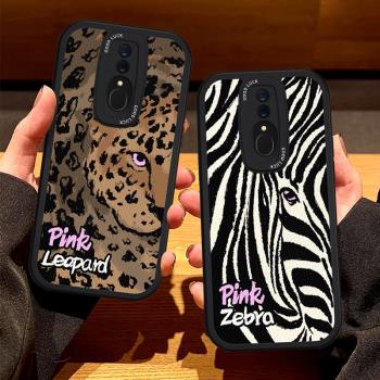 適用OPPOA9手機殼斑馬豹紋A5全包A11x軟矽膠k9s個性時尚A7A8高階k7皮質K12Plus保護K10pro套K5男女新款防摔K3