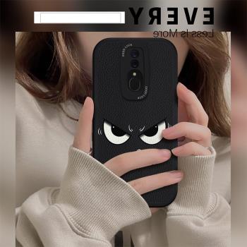 適用OPPOA9手機殼簡約暗黑表情OPPOK10/K9潮牌情侶K11/K12全包A5/A7套新款A11S男女搞怪K5K3K7軟矽膠X防摔PRO
