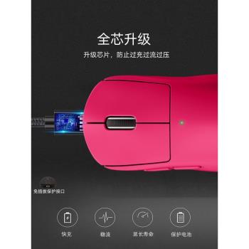適用羅技GPW系列滑鼠磁吸充電底座毒蝰V3編織線VGN蜻蜓F1無線充電