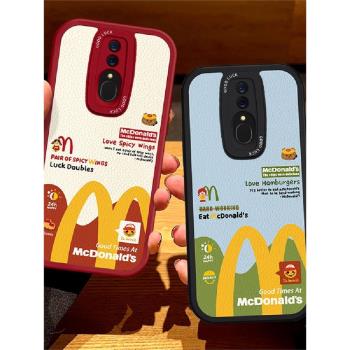 適用OPPOA9手機殼M記漢堡辣翅A5全包A11x軟矽膠k9s創意可愛A8防摔k7皮質K12plus保護K10pro套K5男女K3新款