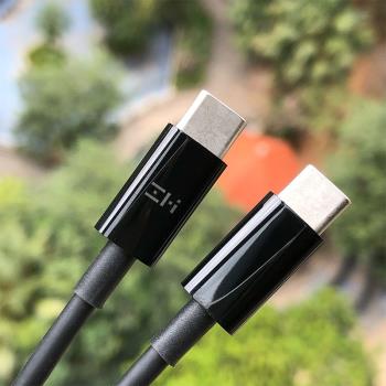 適用小米100W充電寶短款充電線酷態科充電寶雙type-c頭快充數據線