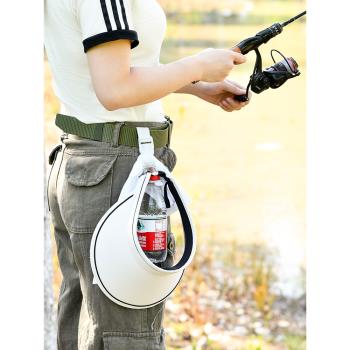 多功能水瓶掛扣飲料礦泉水隨身收納神器登山揹包戶外帽夾毛巾扎帶