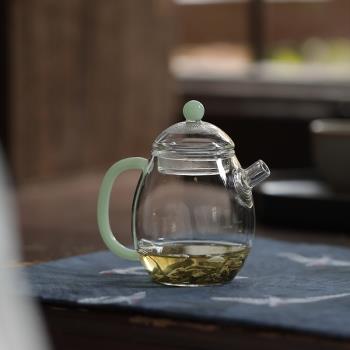 玉龍蛋小茶壺女士一人用迷你小型泡茶耐高溫玻璃萌茶壺精緻可把玩