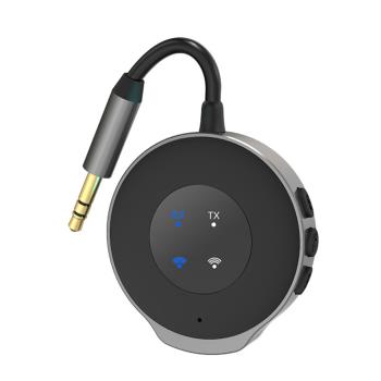 藍芽5.3接收發射器車載aux二合一音響箱電視無線耳機音訊適配模組