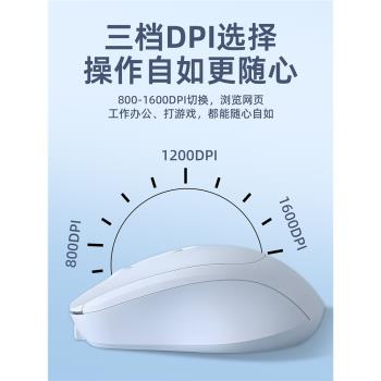 藍牙靜音無線滑鼠可充電適用戴爾筆記本電腦女電競遊戲辦公通用