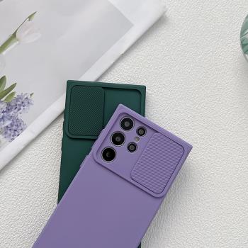 推窗三星s24ultra手機殼鏡頭全包適用Galaxy s24+矽膠防摔保護套plus新款純色軟殼滑蓋保護鏡頭個性潮牌男女