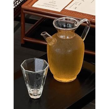高硼矽玻璃茶壺透明小號煮茶壺耐熱茶杯過濾泡綠茶器仿宋執壺茶具