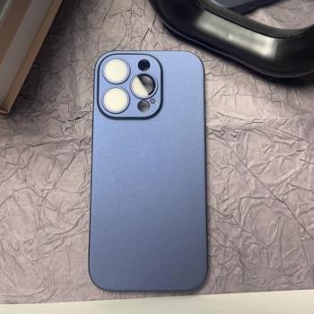 ins高階原色鈦金屬質感iPhone15pro蘋果14手機殼16ProMax新款11防指紋12男女13情侶14plus適用15promax防摔套