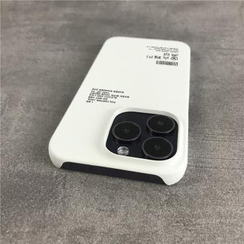 小眾水洗標簽適用15pro蘋果14ProMax手機殼iPhone14pro大孔鏡頭13promax半包硬殼12pro防摔iPhone11女14Pro男