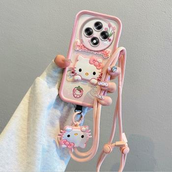 適用小米POCO C75海外版手機殼全包邊防摔國際版矽膠軟保護套掛脖繩子個性創意卡通女新款
