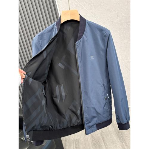 輕量戶外 防風防水 品牌撤柜男輕商務通勤休閑棒球領雙面夾克外套