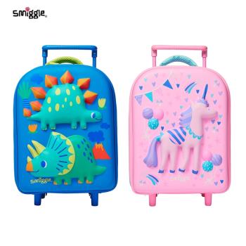 澳洲smiggle拉桿箱幼兒園寶寶卡通可愛兒童帶輪子迷你行李箱