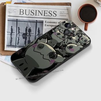 可愛萌幽靈寶可夢謎擬丘卡通動漫全包手機殼適用iPhone11/12/13磨砂14防摔XS液態矽膠SE蘋果15ProMax神奇寶貝