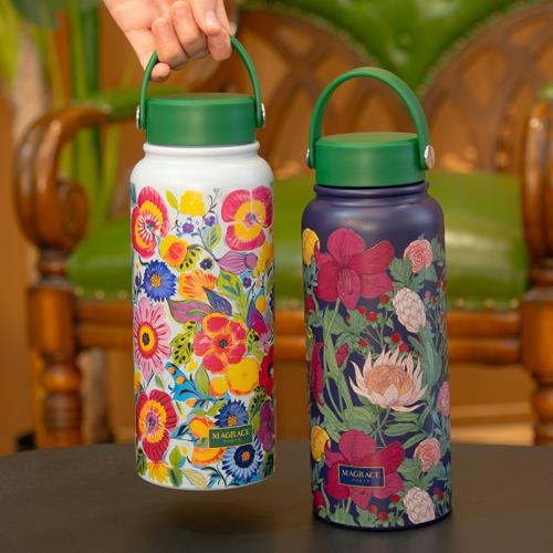 法國MAGRACE創意咖啡隨手杯不銹鋼保溫壺帶提手燜茶壺水壺大容量