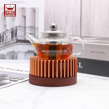 中式暖茶爐茶壺底座溫茶器蠟燭加熱水果花茶保溫提樑壺暖杯煮茶器