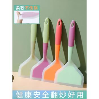 烙餅矽膠鏟子不粘鍋專用廚具玉子燒家用不傷鍋耐高溫炒菜鍋鏟煎餅