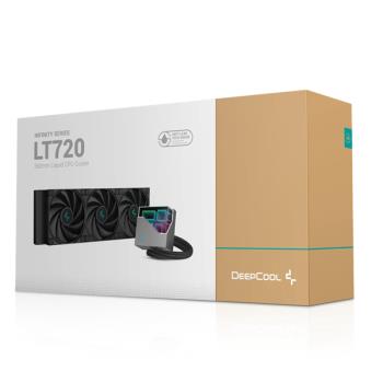 DeepCool 九州風神 LT720 黑色 360 一體式 水冷排 水冷散熱器 磁吸定位/4代水泵