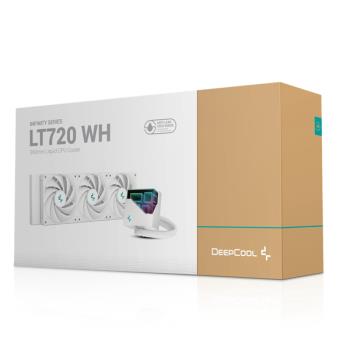 DeepCool 九州風神 LT720 WH 白色 360 一體式 水冷排 水冷散熱器 磁吸定位/4代水泵